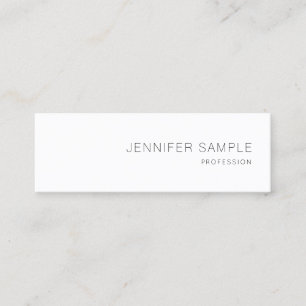 Cartão De Visita Mini Elegante liso profissional bonito do design