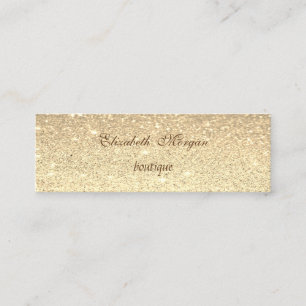 Cartão De Visita Mini Elegante Moderno Glamouroso Profissional