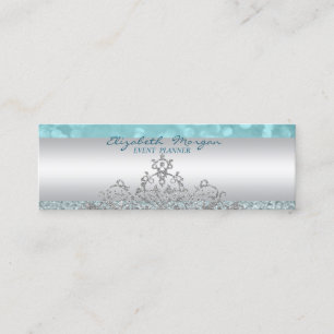 Cartão De Visita Mini Elegante Sofisticado Moderno Glamouroso Bokeh, Ren
