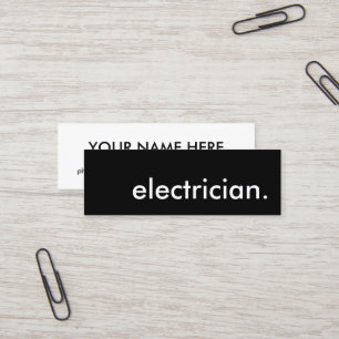 Cartão De Visita Mini eletricista.