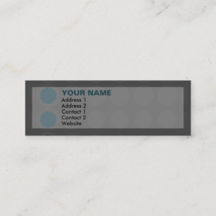 Cartão De Visita Mini Elipse: chá: