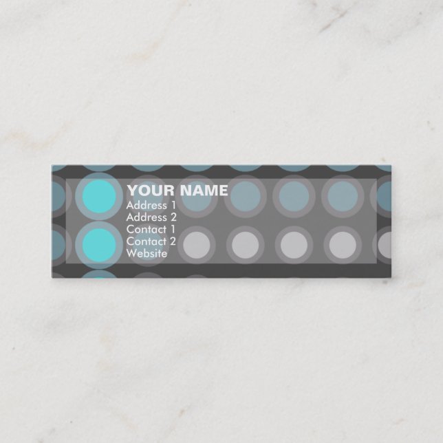 Cartão De Visita Mini elipses (Frente)