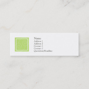 Cartão De Visita Mini Elise - verde