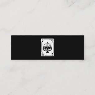 Cartão De Visita Mini Emo Gothic e Punk Ace do jogo de pôquer do Spades