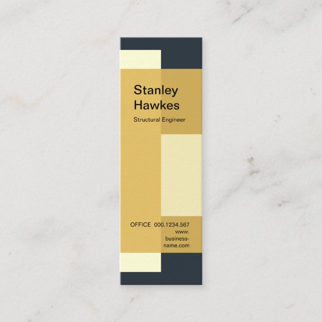 Cartão De Visita Mini Engenharia estrutural dos blocos de apartamentos (Frente)