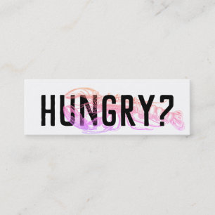 Cartão De Visita Mini Entrega Impressiva Moderna de Frutos do Mar