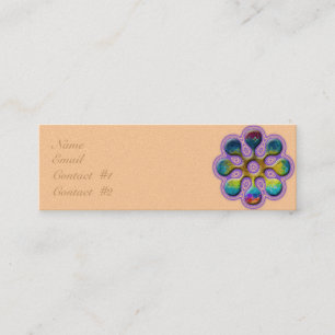 Cartão De Visita Mini Esboço de Lavendar do pirulito