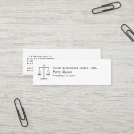 Cartão De Visita Mini Escalas da Justiça