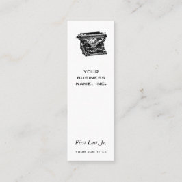 Cartão De Visita Mini Escritor da máquina de escrever do Underwood