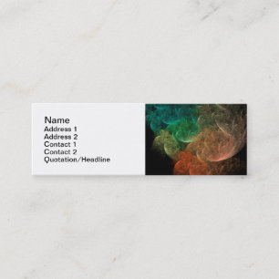 Cartão De Visita Mini Espaço de Arte Abstrata Pássaro