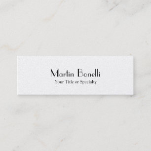 Cartão De Visita Mini Especial fino profissional único