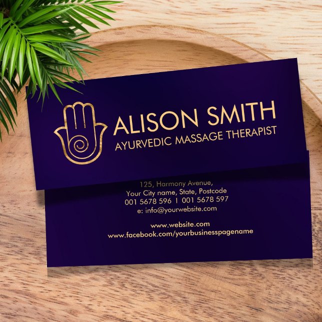 Cartão De Visita Mini Espiral da Energia de Mão Elegante Hamsa (Criador carregado)