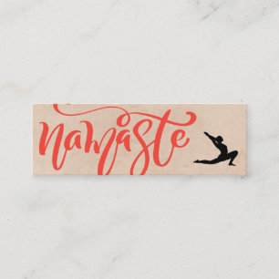 Cartão De Visita Mini Estiramento da ioga de Namaste
