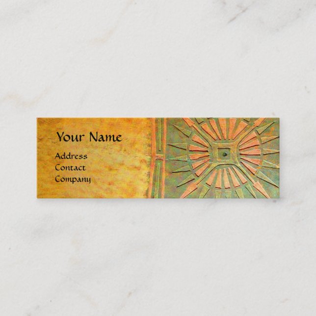 CARTÃO DE VISITA MINI ESTRELA DA MANHÃ, MONOGRAMA (Frente)