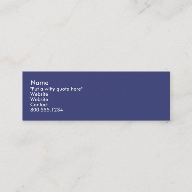 Cartão De Visita Mini Eu coração Nerd (Frente)