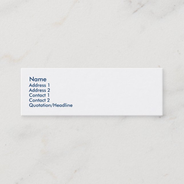 CARTÃO DE VISITA MINI EUA (Frente)