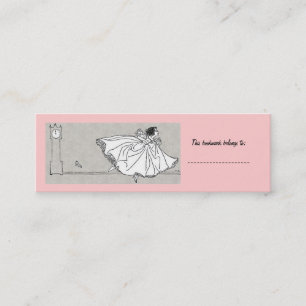 Cartão De Visita Mini Executando do Tempo