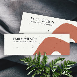 Cartão De Visita Mini EXIBIÇÃO DE OUTROS ESTUDOS DE TERRACOTA abstrato C