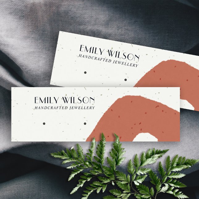 Cartão De Visita Mini EXIBIÇÃO DE OUTROS ESTUDOS DE TERRACOTA abstrato C (Criador carregado)