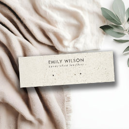 CARTÃO DE VISITA MINI EXIBIÇÃO DE OUVIR ESTUDO DE CINZA BRANCA TERRAZZZO