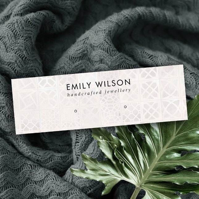 CARTÃO DE VISITA MINI EXIBIÇÃO DO ESTUDO DE EXERCÍCIO DO AZULEJO MARROQU (Criador carregado)