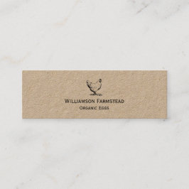 Cartão De Visita Mini Fazenda Rústica De Galinhas|Agricultores Comercial