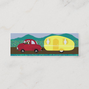 Cartão De Visita Mini Feriados, viagens da caravana - detalhes do