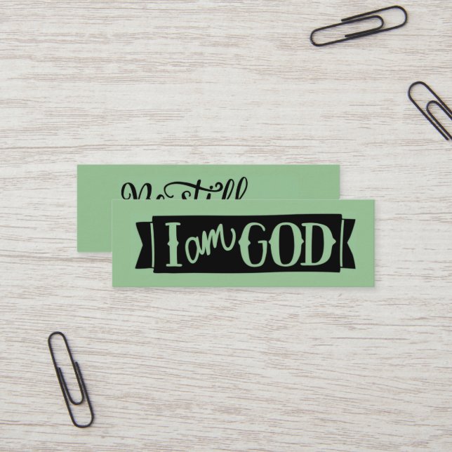 Cartão De Visita Mini Fique quieto e conheça a placa de chamada de mini  (Frente/Verso In Situ)