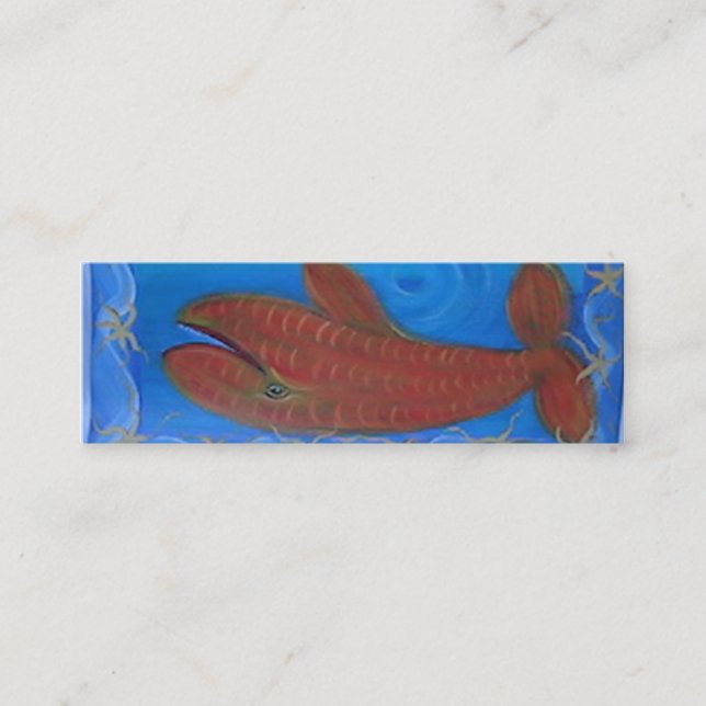 Cartão De Visita Mini fishbizcard (Frente)