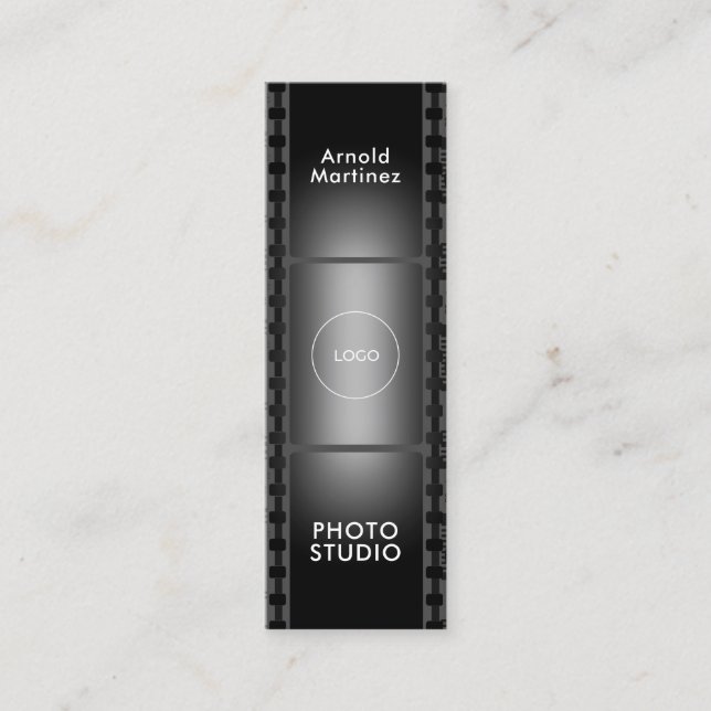 Cartão De Visita Mini Fita de filme vertical  (Frente)