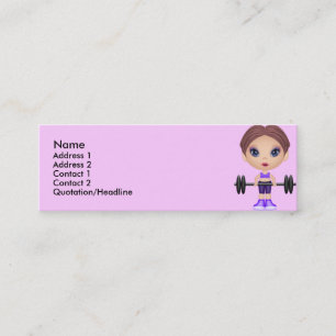 Cartão De Visita Mini fitnessbuddie, nome,