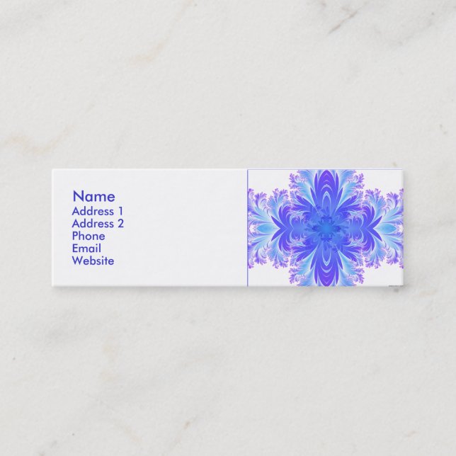 Cartão De Visita Mini Fleur de Croix V (Frente)