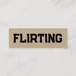 Cartão De Visita Mini Flirting Simples