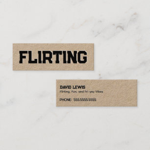 Cartão De Visita Mini Flirting Simples