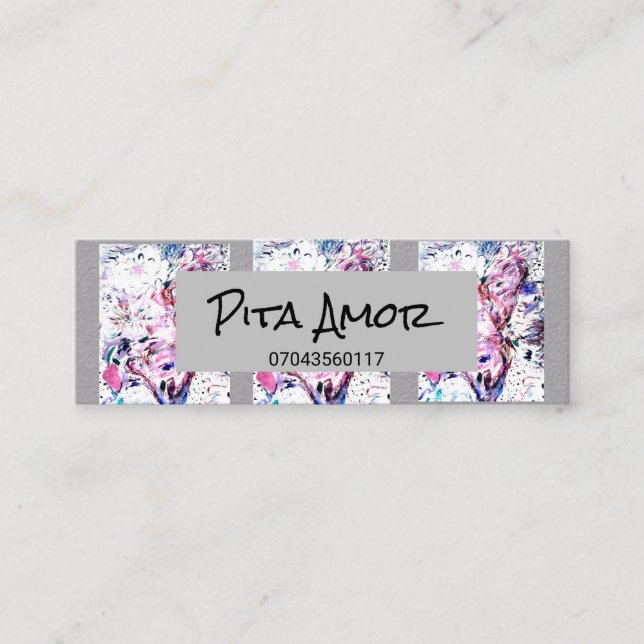 Cartão De Visita Mini Floral (Frente)