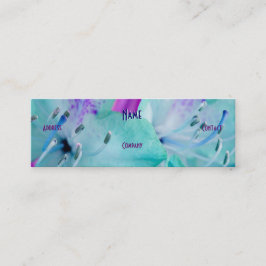 Cartão De Visita Mini Florista - Floral Azul