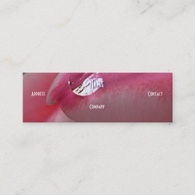 Cartão De Visita Mini Florista - Rosa Rosa Rosa Rosa (Frente)