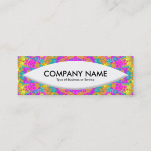 Cartão De Visita Mini Forma do Barco - Caleidoscópio 01