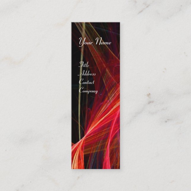 CARTÃO DE VISITA MINI FOTÃO LOUCO MONOGRAMA VERMELHO (Frente)