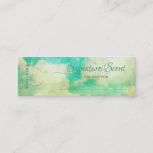 Cartão De Visita Mini Fragrância personalizada aroma pessoal nota de che