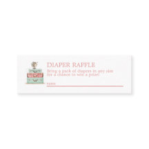 Fralda Tema viagem Raffle Mini Placa de gabinete