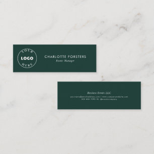 Cartão De Visita Mini Funcionários corporativos simples de logotipos de 
