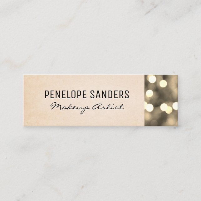 Cartão De Visita Mini Fundo da Textura | Bokeh (Frente)