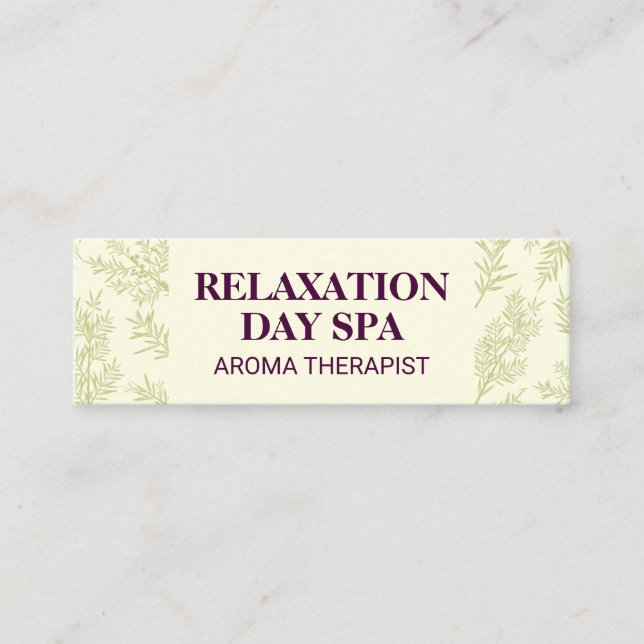 Cartão De Visita Mini Fundo de Ramais de Juniper (Frente)