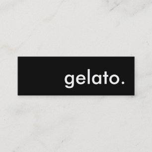 Cartão De Visita Mini gelato.