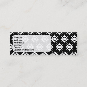 Cartão De Visita Mini girassol