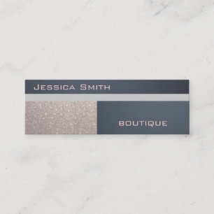 Cartão De Visita Mini Gliteria de luxo moderna e elegante profissional