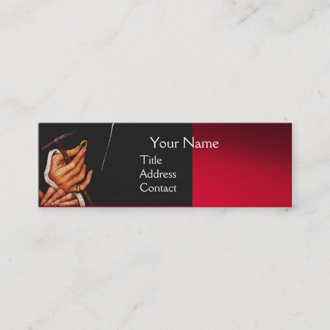 CARTÃO DE VISITA MINI GOLDSMITH,METALWORKER DE PRECIOSO,ARTE JUDAY DOURA (Frente)