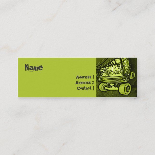 Cartão De Visita Mini Grade - magro (Frente)
