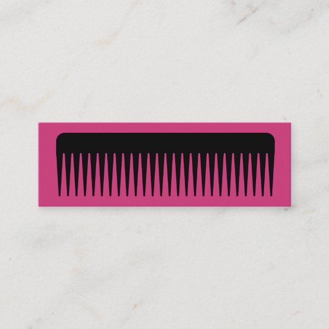 Cartão De Visita Mini Hairstylist Chic (Frente)